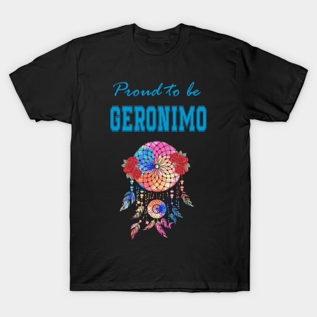 Native American Geronimo Dreamcatcher 47 T-Shirt by Morris Felders Jr